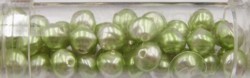 Gutermann Hawai-parels 6mm lichtgroen/zilver 45st.