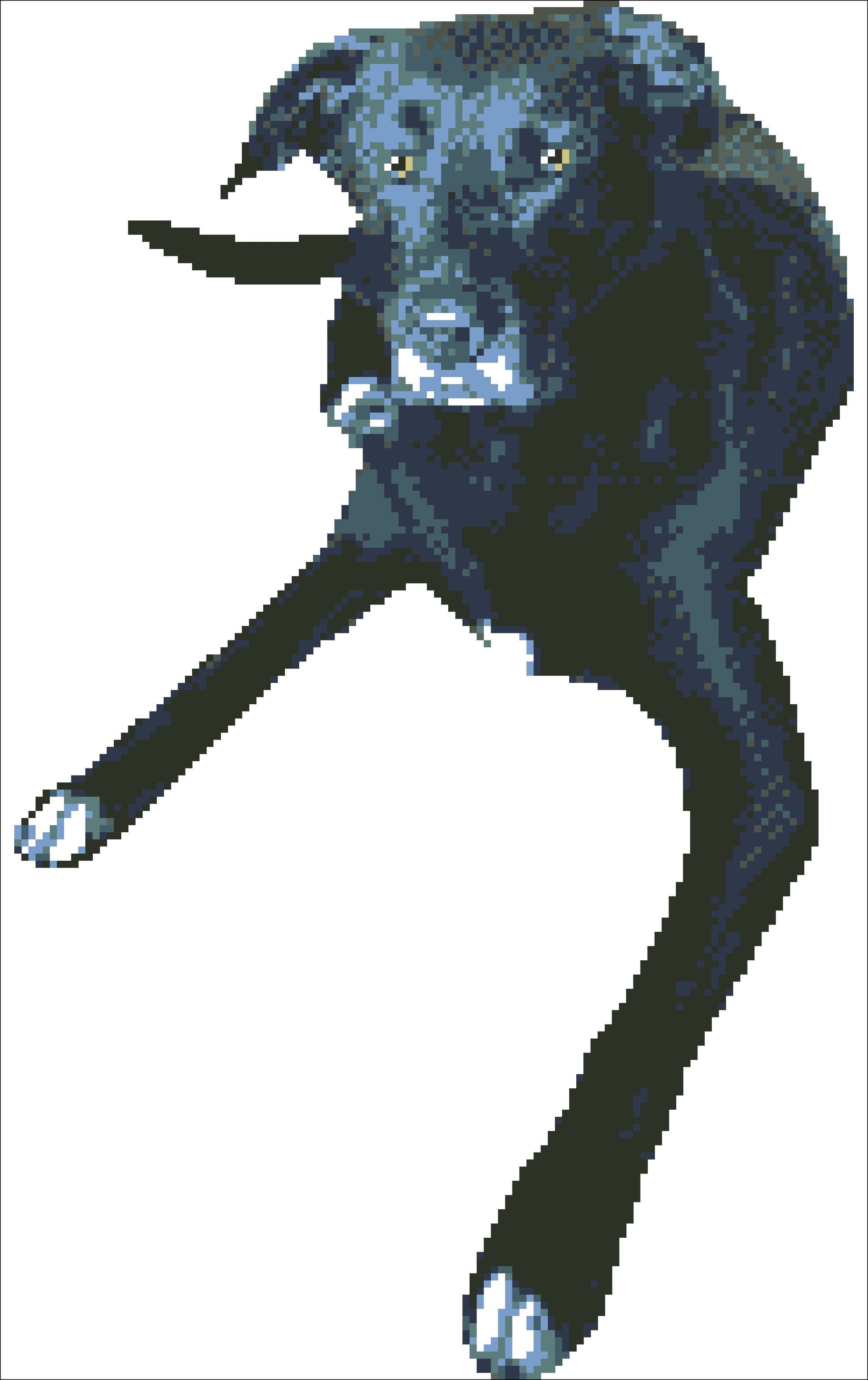 Borduurpakket labrador ca. 45x28cm