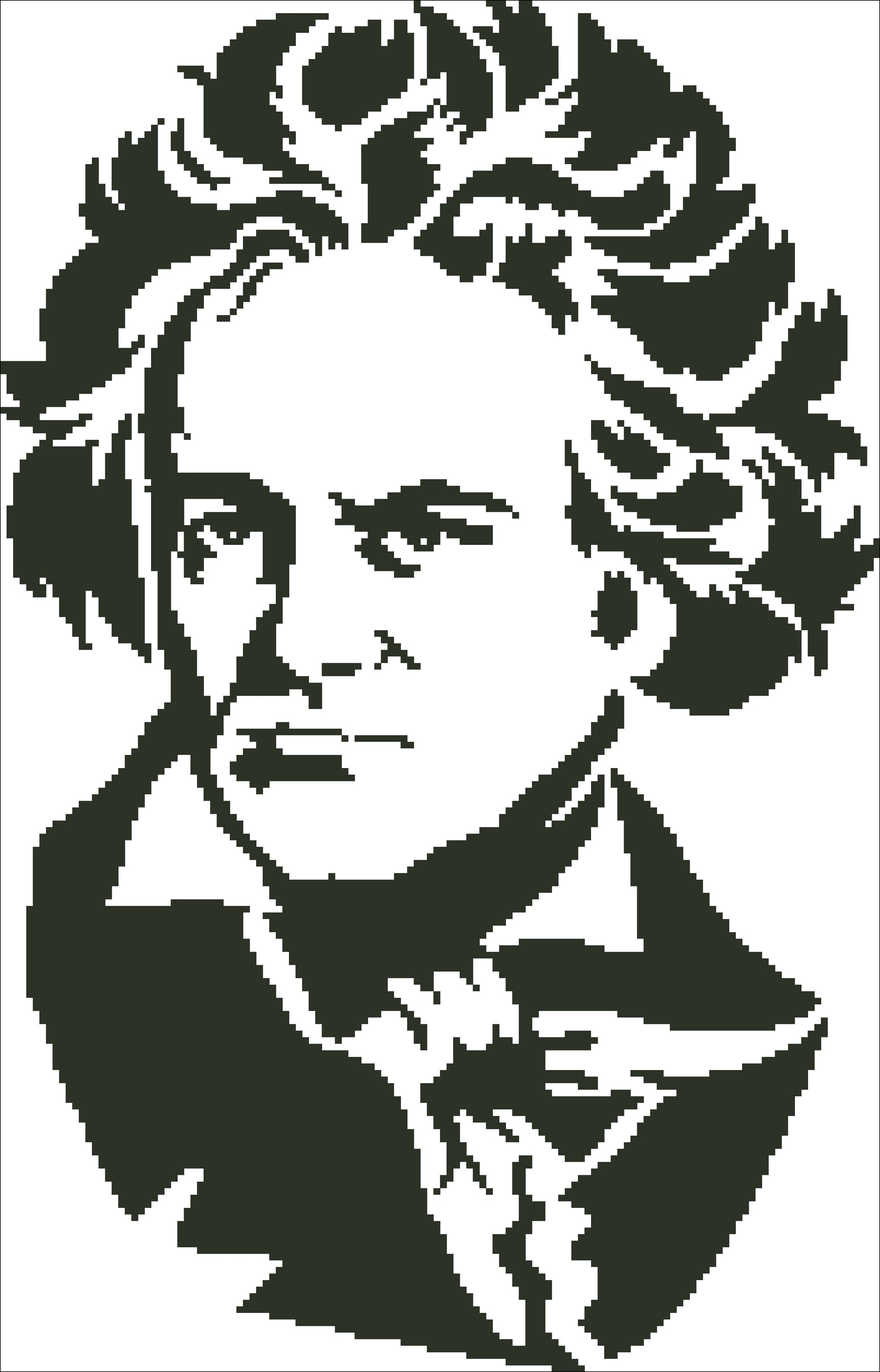 Borduurpakket Ludwig van Beethoven 31x40cm