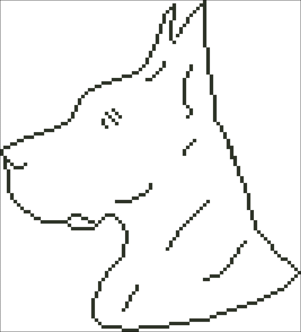 Borduiurpakket Deense Dog 20x22cm