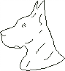 Borduiurpakket Deense Dog 20x22cm
