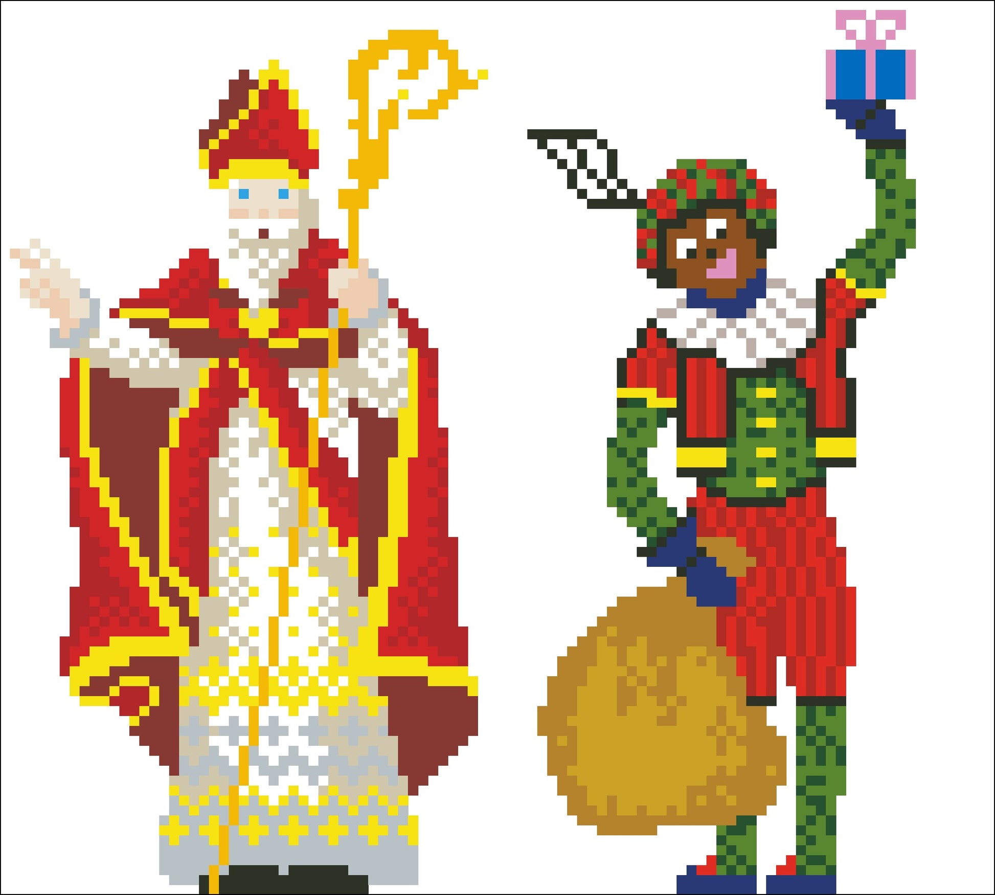 Borduurpakket Sint & Pet