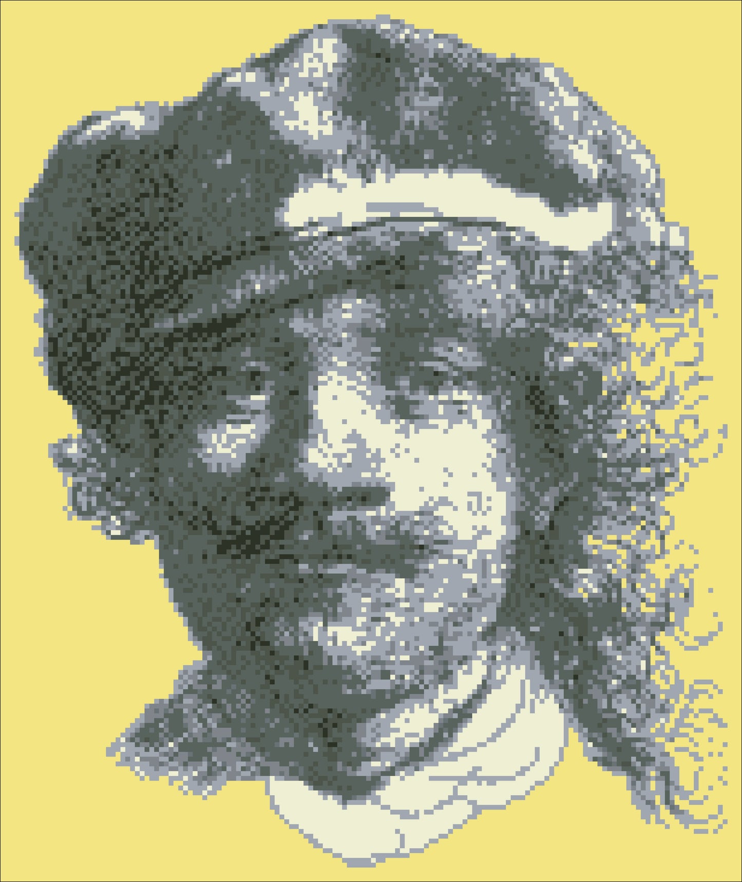 Borduurpakket zelfportret Rembrandt 35x42cm.