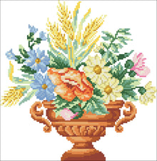 Borduurpakket Zomer ca. 25x25cm.