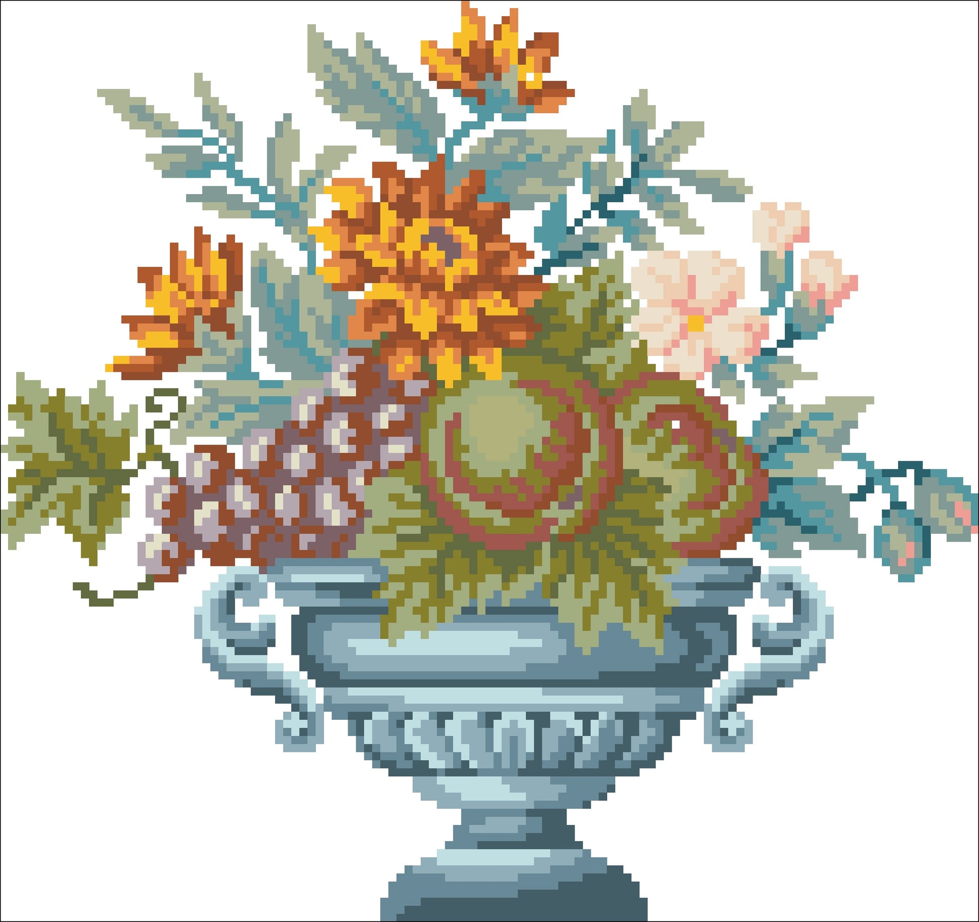 Borduurpakket Herfst ca. 25x25cm.