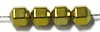 Hematiet 6-hoek 4,5x4mm goud gecoat 25st
