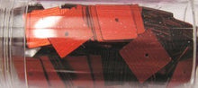vierkante pailletten 10mm rood 8 gram