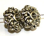 Filigrain kapjes ca. 14mm verguld 10st.
