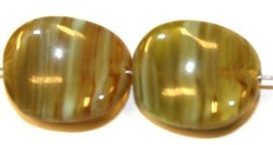 Glaskraal gedraaid 16mm bruin gemelleerd 10st