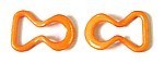 Kunststof inhaaksluiting 10mm oranje