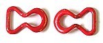 Kunststof inhaaksluiting 10mm rood