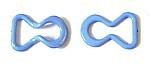 Kunststof inhaaksluiting 10mm blauw
