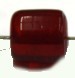 Glaskraal 6-hoek 10x8mm opaque rood 25 stuks