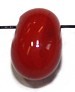 Glaskraal pegel 7x15mm transp + opaq rood 10stuks