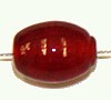 Glaskr. ovaal 11x8mm rood 25 stuks