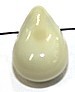 Glaskraal pegel 14mm melkwit 10st.