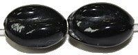 Glaskraal keivorm 17x10mm zwart 10st.