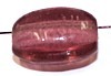 Glaskraal ovaal 11,5x9mm tr.fuchsia 25st.