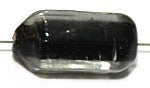 Glaskraal ca 15mm 5-kant transp./zwart 10st