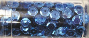Gutermann pailletten 6mm cup lichtblauw 9 gr