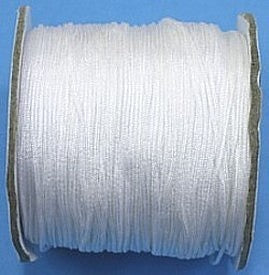 Satijnkoord 0,5mm wit 5 meter