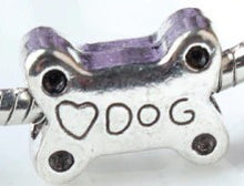 I love my Dog Bone gat 5mm zilverkl 14,5x11mm