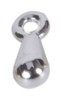 Druppel voor verlengketting 2x7mm zilverkl. 10st.