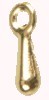 Druppel voor verlengketting 2x7mm goudkl. 10st.