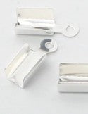 Leerveterklem voor 3mm draad  zilverkl. 10st