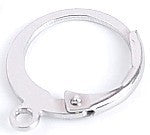 Oorclip 12x14mm zilverkl. 2paar
