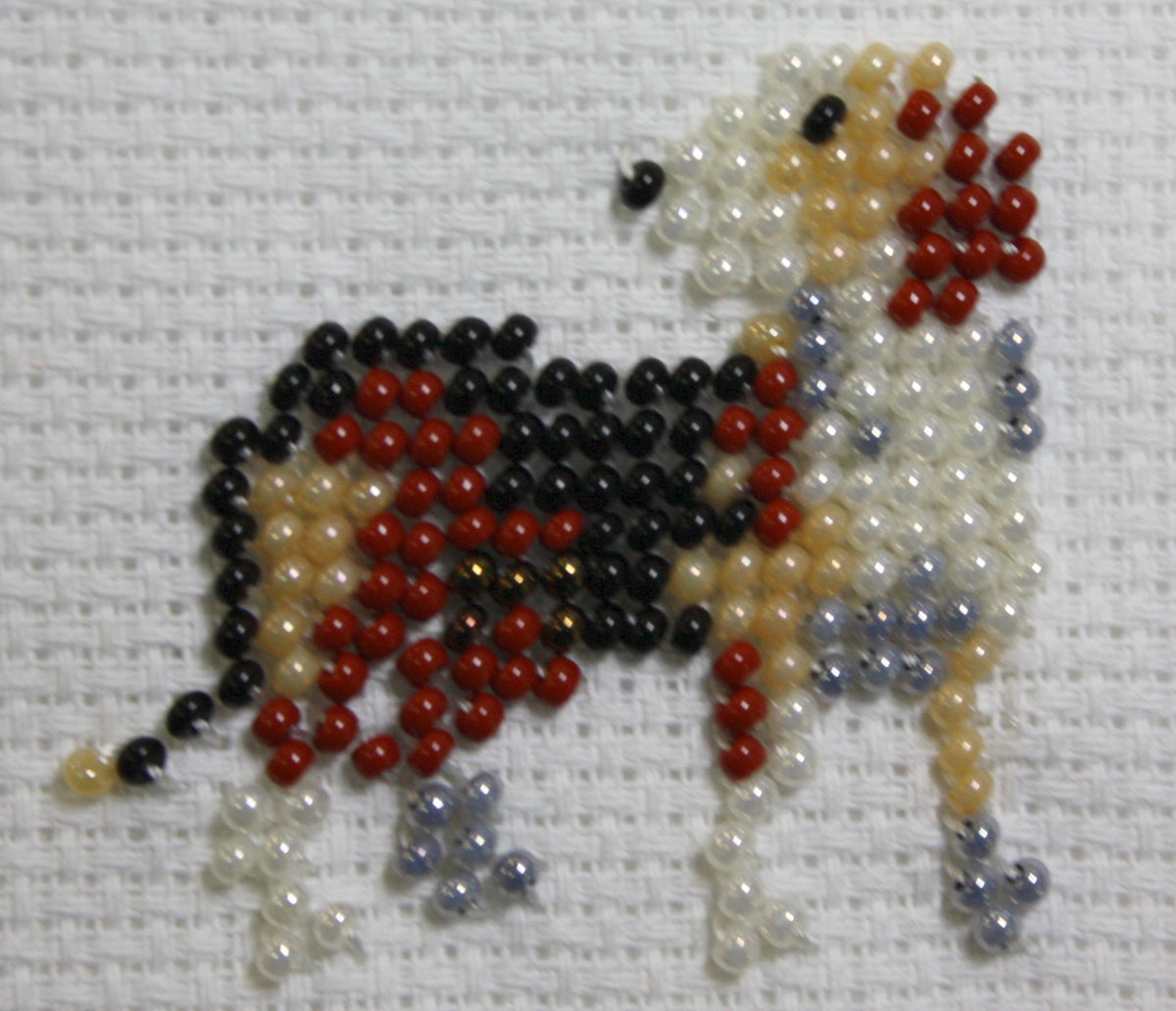 Borduurpakket beagle 5x5cm.