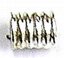 Zware metalen kraal 9x12mm groot gat glad 10st