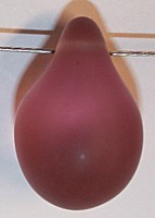 Glasdruppel 7x24mm mat LICHT amethyst  5 stuks