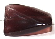Glaskraal 15mm plat gedraaid tr. amethist 5st