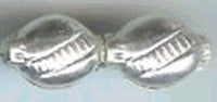 Verzilverde holle kraal 14x8mm 10st