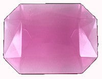 achthoek donker rose 25x18mm kunststof p/st