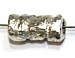 Metalen kraal 8x4mm verzilverd ca.40 stuks