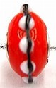 Pandorastyle kr. verz. 3mm gat 12x20mm schijf rood