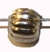 Verzilverde holle kraal 6mm 10st