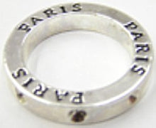 Metalen ring 25mm paris 2mm simili zilverkl.p.st