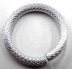 Rhodium ring 28mm bewerkt 2st