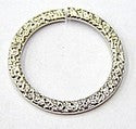 Metalen ring 26mm zilverkl. p.st