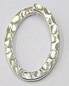 Metalen ring ovaal 30x20mm zilverkl p.st