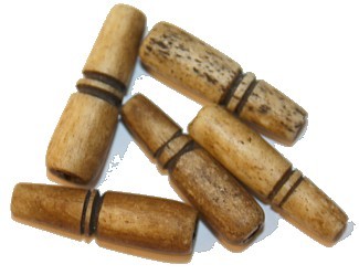 Benen kraal 25mm met 2 strepen 5st.