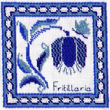 Borduurpakket fritillaria 16x16cm
