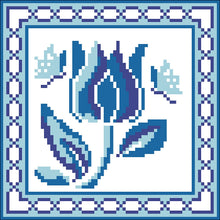 Borduurpakket tulp 16x16cm
