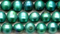 Zoetwaterparel 7mm groen ca 40cm