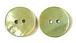Knoop parelmoer 18mm geel per stuk