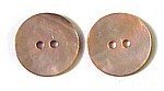 Knoop parelmoer 18mm rose per stuk