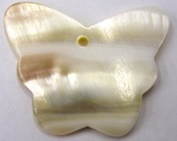 Schelphanger 40mm vlinder naturel 2st